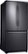 Angle Zoom. Samsung - 18 Cu.Ft. French Door Counter-Depth  Fingerprint Resistant Refrigerator - Black stainless steel.