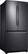 Angle. Samsung - 18 Cu.Ft. French Door Counter-Depth Fingerprint Resistant Refrigerator - Black stainless steel.