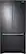 Front. Samsung - 18 Cu.Ft. French Door Counter-Depth Fingerprint Resistant Refrigerator - Black stainless steel.