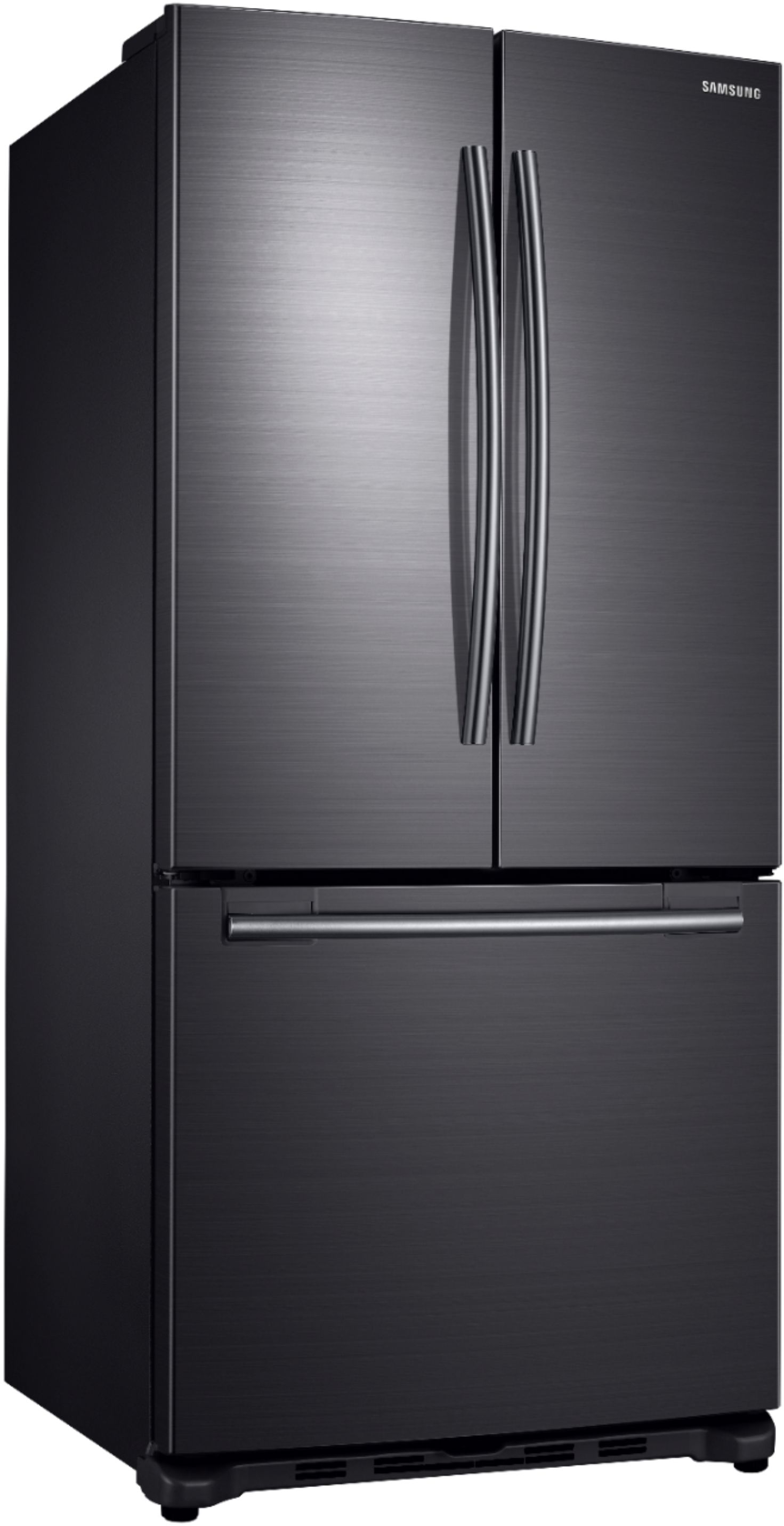 Best Buy: Samsung 19.4 Cu.Ft. French Door Fingerprint Resistant Black Stainless Steel Refrigerator Best Buy