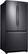 Angle. Samsung - 19.4 Cu.Ft. French Door Fingerprint Resistant Refrigerator.