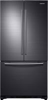 Samsung - 19.4 Cu.Ft. French Door Fingerprint Resistant Refrigerator - Black stainless steel - Front_Zoom