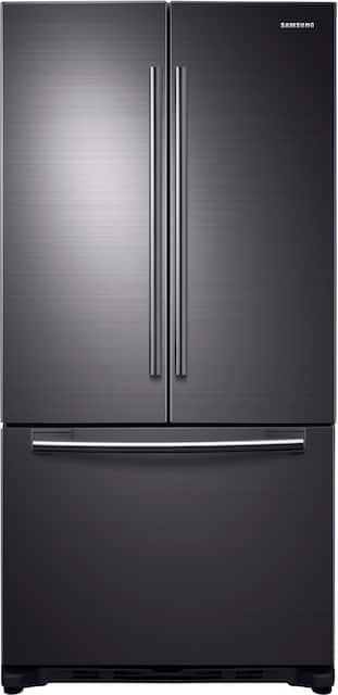 Samsung 19 4 Cu Ft French Door Fingerprint Resistant Refrigerator Black Stainless Steel Rf20hfenbsg Best Buy