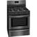 Left. Frigidaire - 4.2 Cu. Ft. Freestanding Gas Range - Black stainless steel.