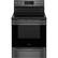 Front. Frigidaire - Gallery 5.7 Cu. Ft. Freestanding Electric Convection Range - Black Stainless Steel.