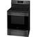 Alt View 11. Frigidaire - Gallery 5.7 Cu. Ft. Freestanding Electric Convection Range - Black Stainless Steel.