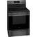 Left. Frigidaire - Gallery 5.7 Cu. Ft. Freestanding Electric Convection Range - Black Stainless Steel.