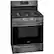 Left. Frigidaire - Gallery 5.0 Cu. Ft. Freestanding Gas Convection Range - Black Stainless Steel.