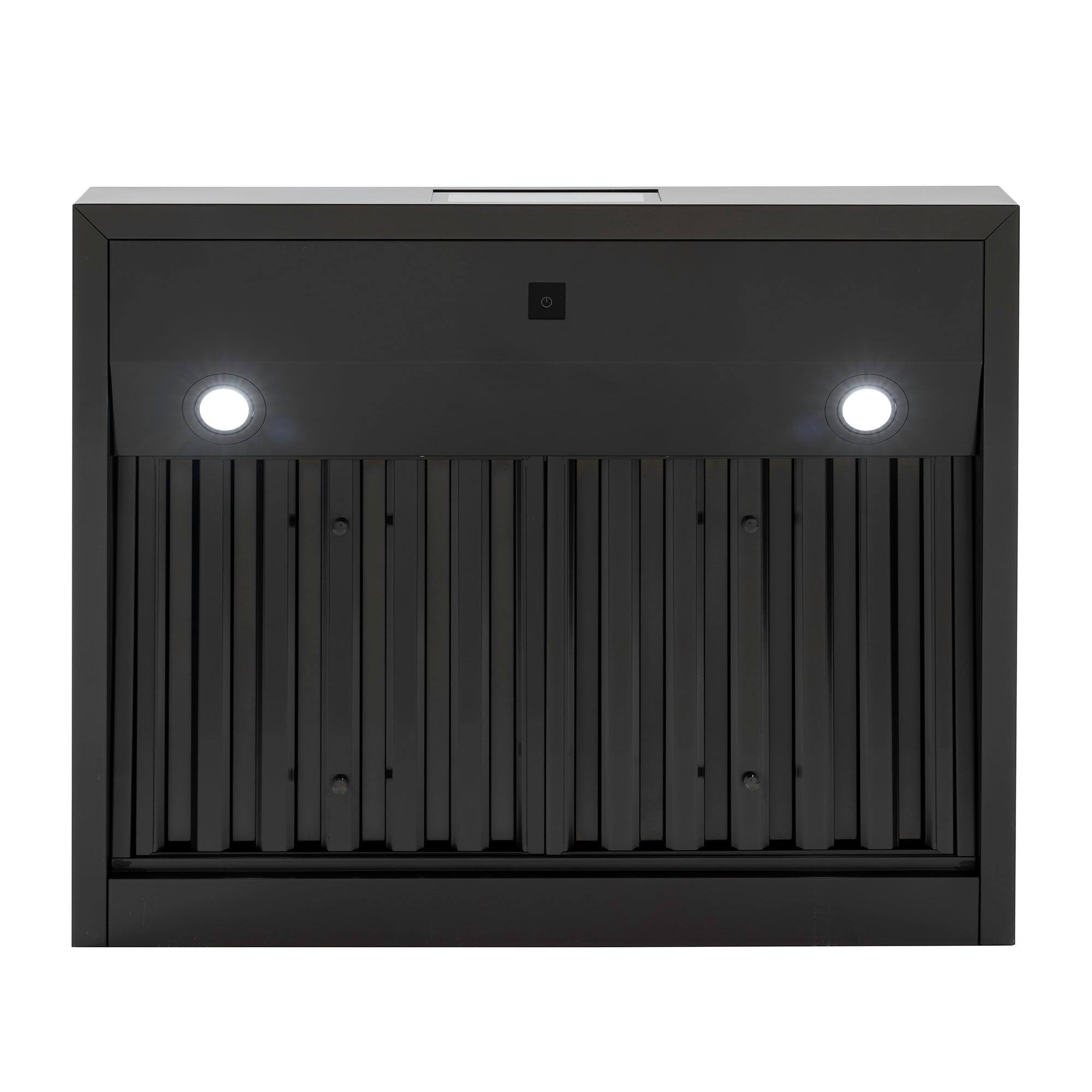 Alt View 2. Induction Hardware - 30 Inch Range Hood, Professional Wall Mount Vent Hood, 1000 CFM, efficient DC-Motor, Ultra-Quiet Multi-Speed, LED Lights - Black.