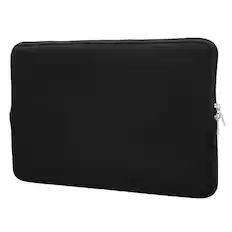 Front. Unique Bargains - Laptop Case - Polyester Computer Sleeve Carrying Bag, Waterproof Protective Cover for 15.6" Notebook - Black.