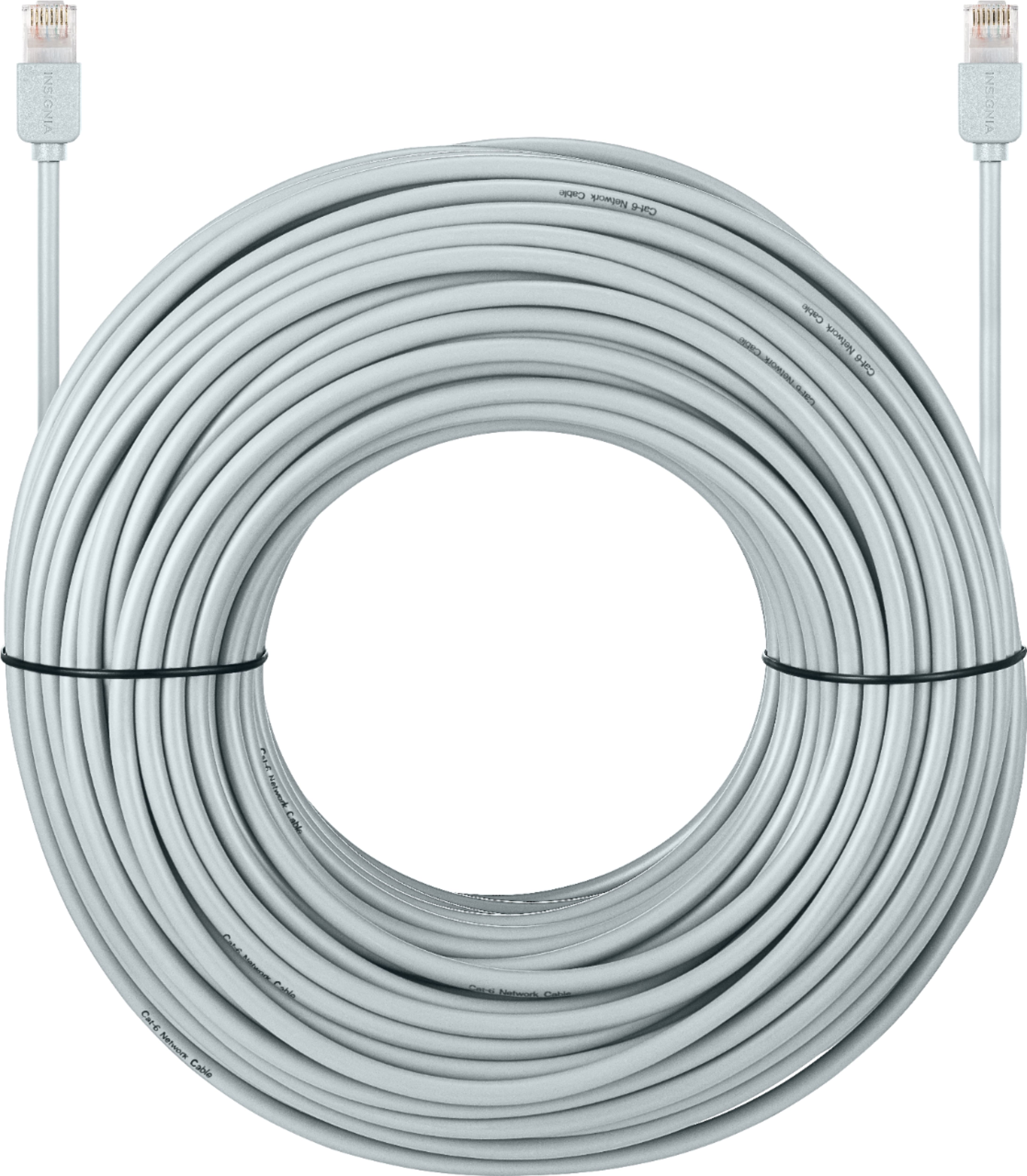 Insignia - 150' Cat-6 Network Cable - Gray