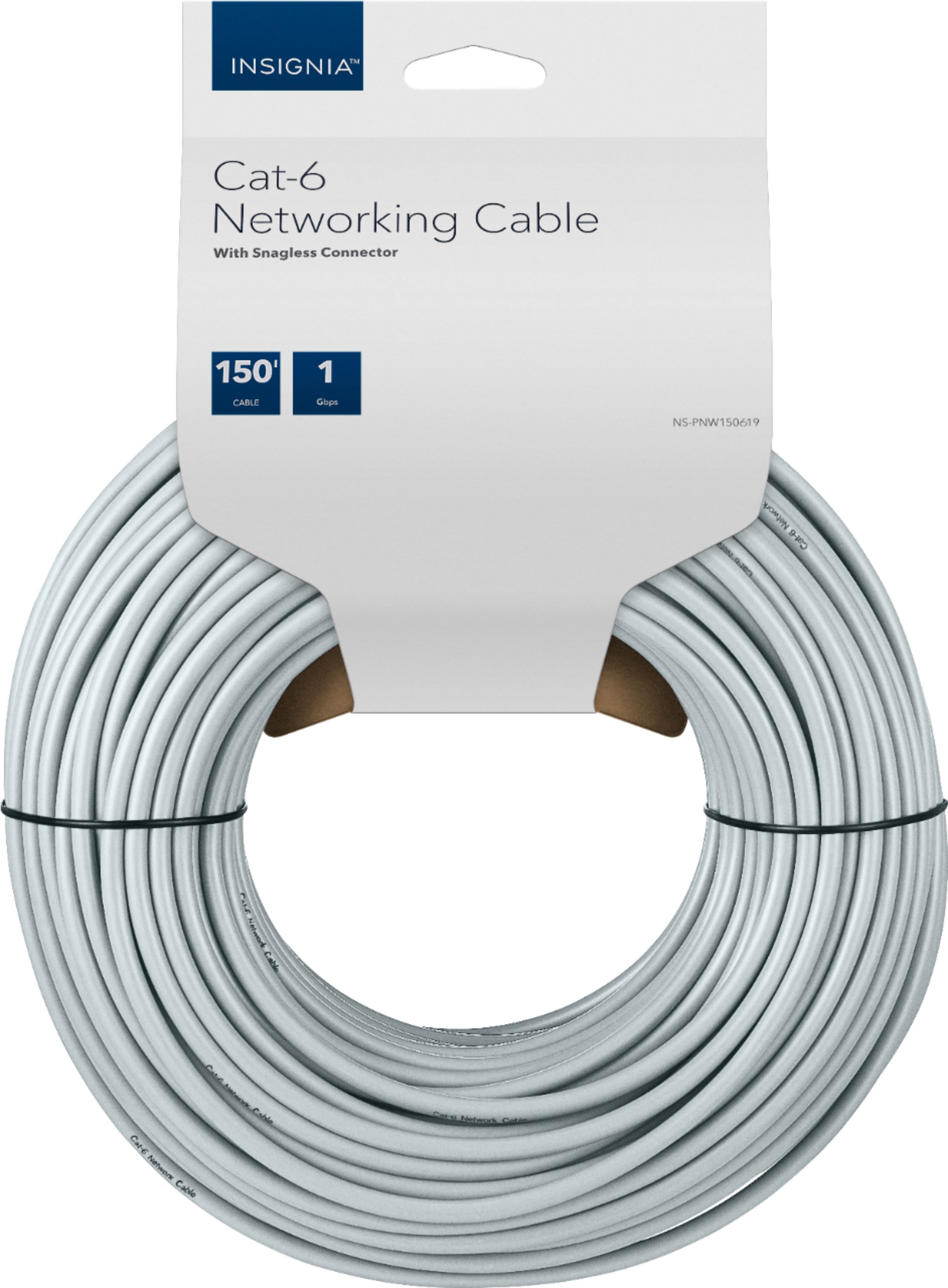 Alt View 12. Insignia™ - 150' Cat-6 Ethernet Cable - Gray.