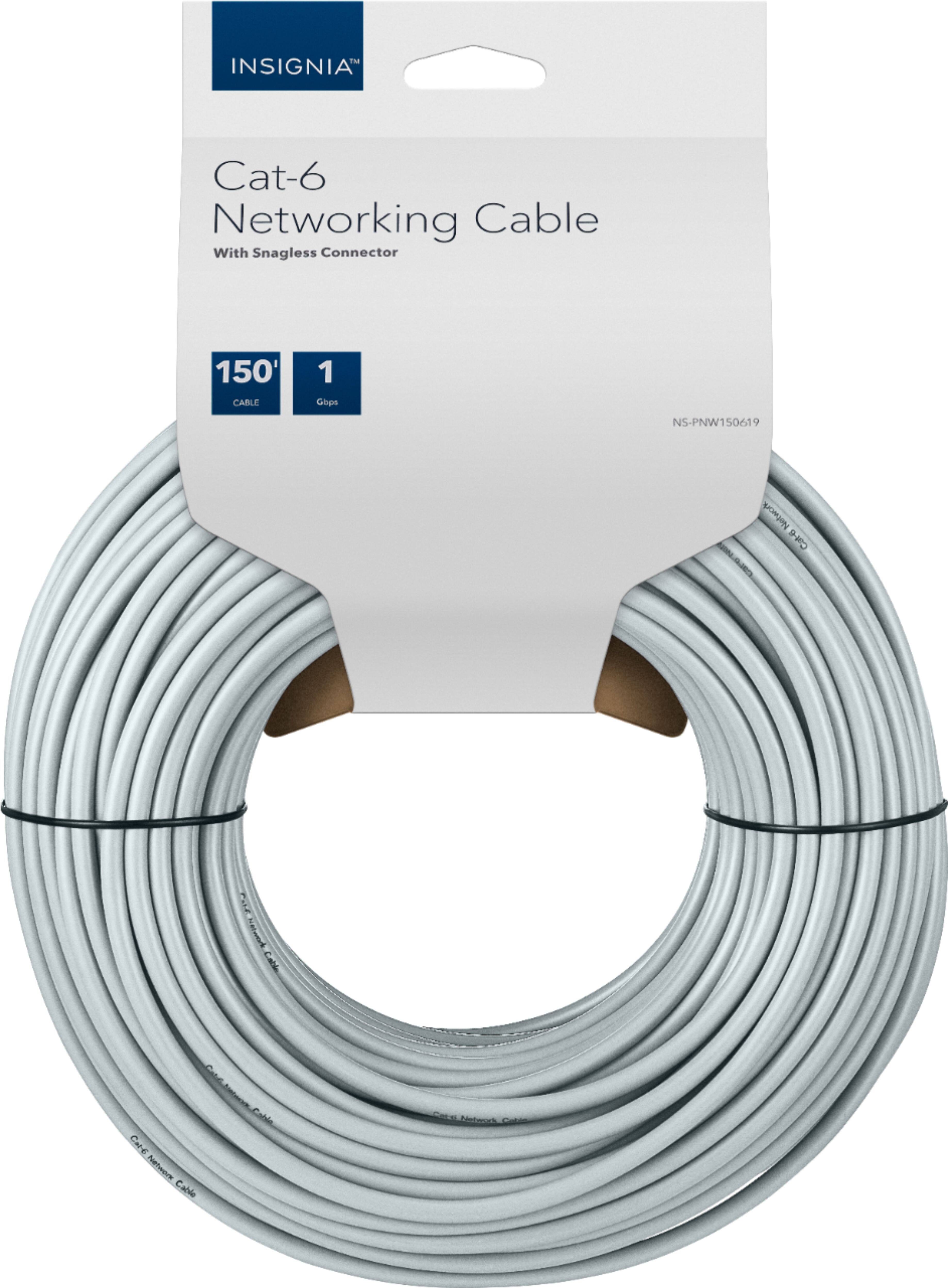Alt View 12. Insignia™ - 150' Cat-6 Ethernet Cable - Gray.