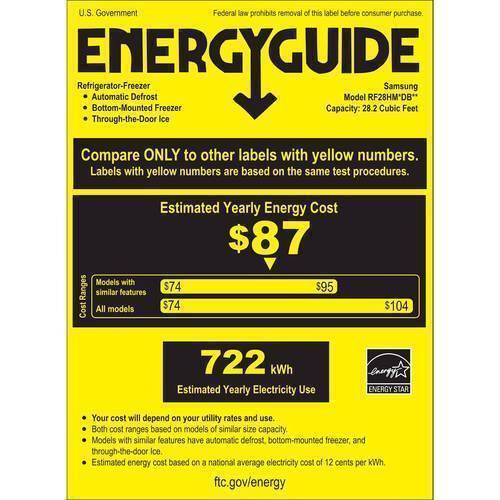 Best Buy Samsung 28 Cu Ft 4 Door French Door Refrigerator With