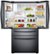 Alt View Zoom 1. Samsung - 28 cu. ft. 4-Door French Door Refrigerator with Counter Height FlexZone™ Drawer - Black Stainless Steel.