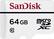 Front. SanDisk - High Endurance 64GB microSDXC Memory Card - White.