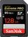 Front. SanDisk - Extreme Pro 128GB SDXC UHS-I Memory Card - Black.