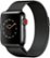 Angle Zoom. GSRF Apple Watch Series 3 (GPS + Cellular) 38mm with Space Black Milanese Loop - Space Black Stainless Steel.