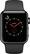 Alt View 11. Apple - Geek Squad Certified Refurbished Apple Watch Series 3 (GPS + Cellular), 38mm Space Black Stainless Steel Case with Black Sport Band - Space Black Stainless Steel.