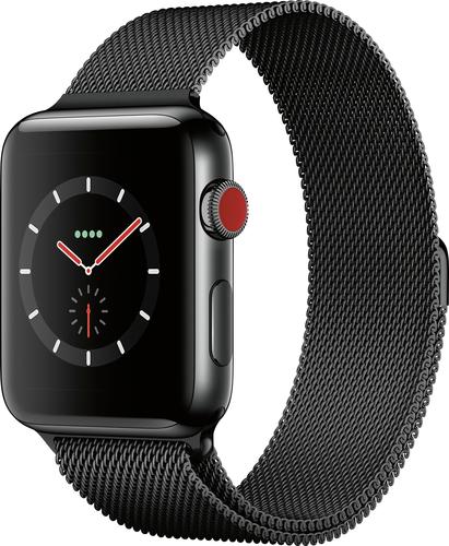 GSFR Apple Watch Series 3 (GPS + Cellular), 42mm Space Black Stainless Steel Case with Space Black Milanese Loop - Space Black Stainless Steel was $779.0 now $539.99 (31.0% off)