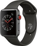 Angle Zoom. GSRF Apple Watch Series 3 (GPS + Cellular), 42mm Space Gray Aluminum Case with Sport Band - Space Gray Aluminum.