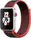 Angle. Apple - Geek Squad Certified Refurbished Apple Watch Nike+ Series 3 (GPS + Cellular) 42mm with Bright Crimson Sport Loop - Silver Aluminum.