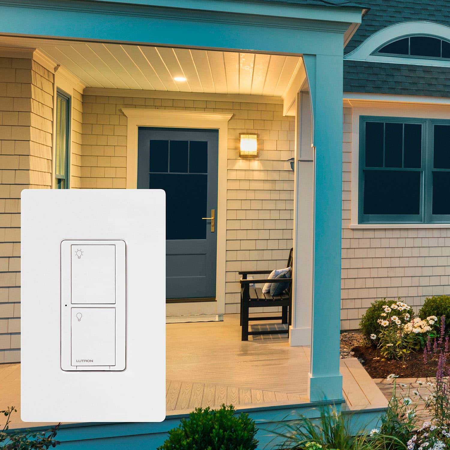 Alt View 13. Lutron - Caseta Wireless Smart Lighting Switch for All Bulb Types or Fans, 6A - White.