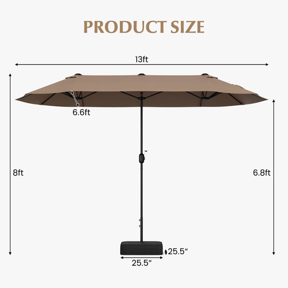 PRODUCT SIZE  
13ft 6.6ft 8ft 6.8ft 25.5" 25.5"