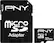 Front. PNY - Elite Performance 32GB microSDHC Class 10 Memory Card - Black.