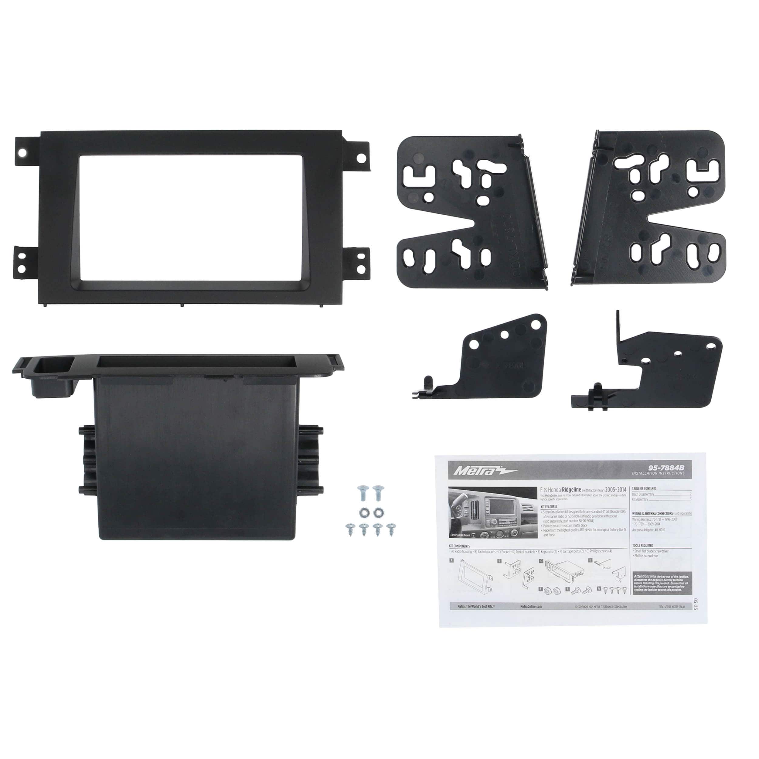 Metra Stereo Installation Kit for 2005 2014 Honda Ridgeline