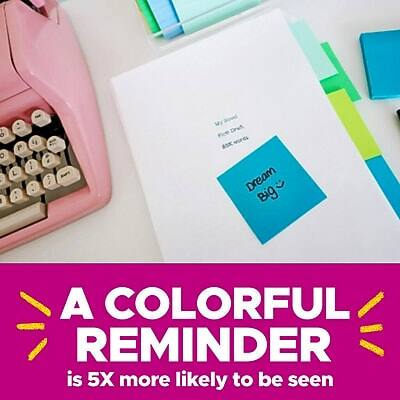A COLORFUL REMINDER is 5X more likely to be seen

Dream Big