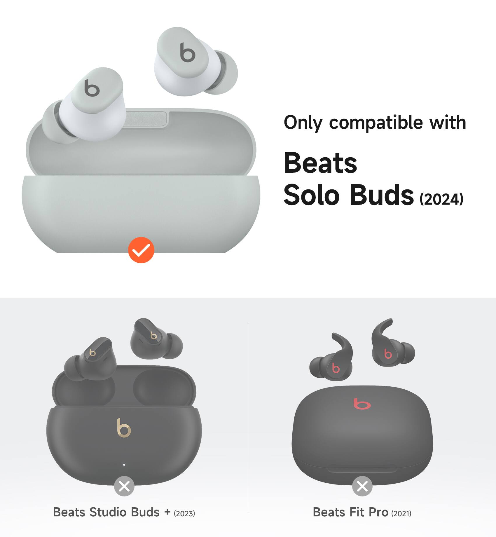 Only compatible with Beats Solo Buds (2024)

Beats Studio Buds + (2023)

Beats Fit Pro (2021)