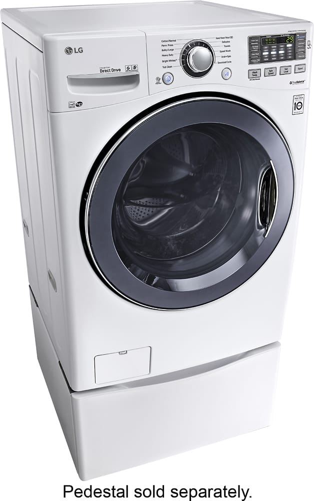 LG 4.5 Cu. Ft. 10-Cycle High-Efficiency Front-Loading Washer White