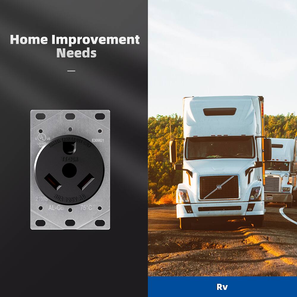 Home Improvement Needs

- BAAAU a UL US TRAILER THAVED USE E309821 LISTERS OZLY
- TT-30R 21075 30A 725 AC AL-Cu 75C
- Rv