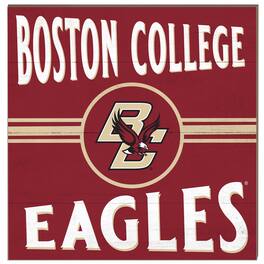 Jardine - Boston College Eagles 10'' x 10'' Retro Team Sign - Maroon