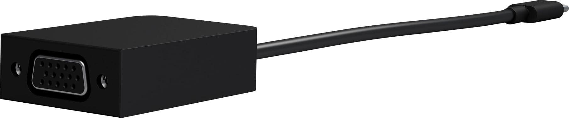 Angle. Microsoft - USB-C to VGA Adapter for Microsoft Surface Book 2 - Black.