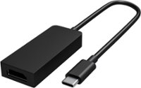 Front Zoom. Microsoft - USB-C to HDMI External Video Adapter - Black.