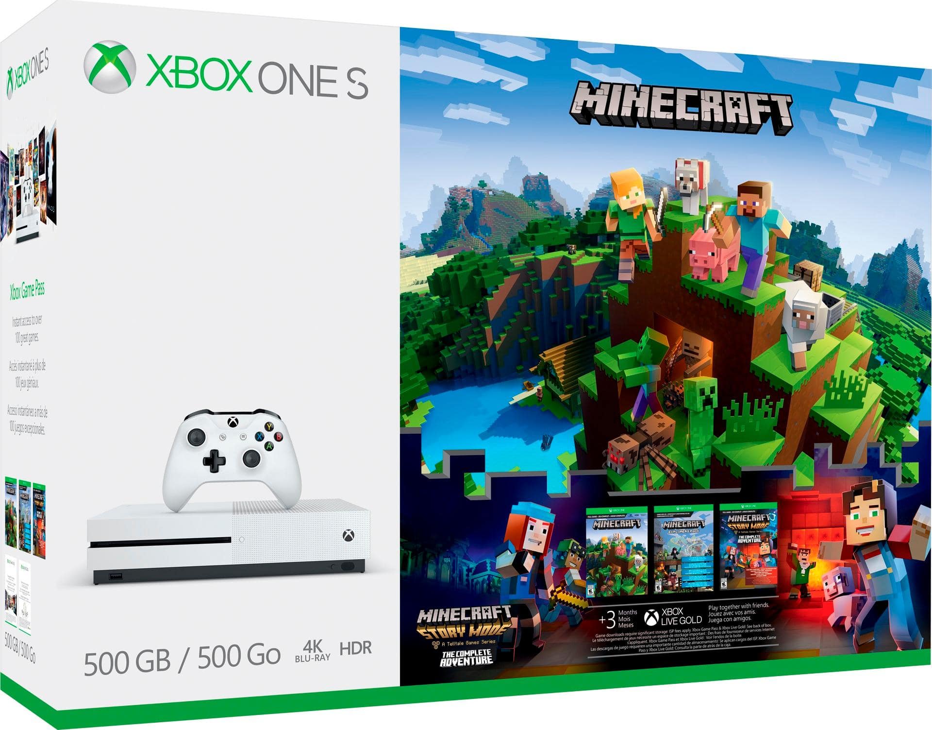 Buy the Microsoft Xbox One S 500GB Video Game Console Bundle White