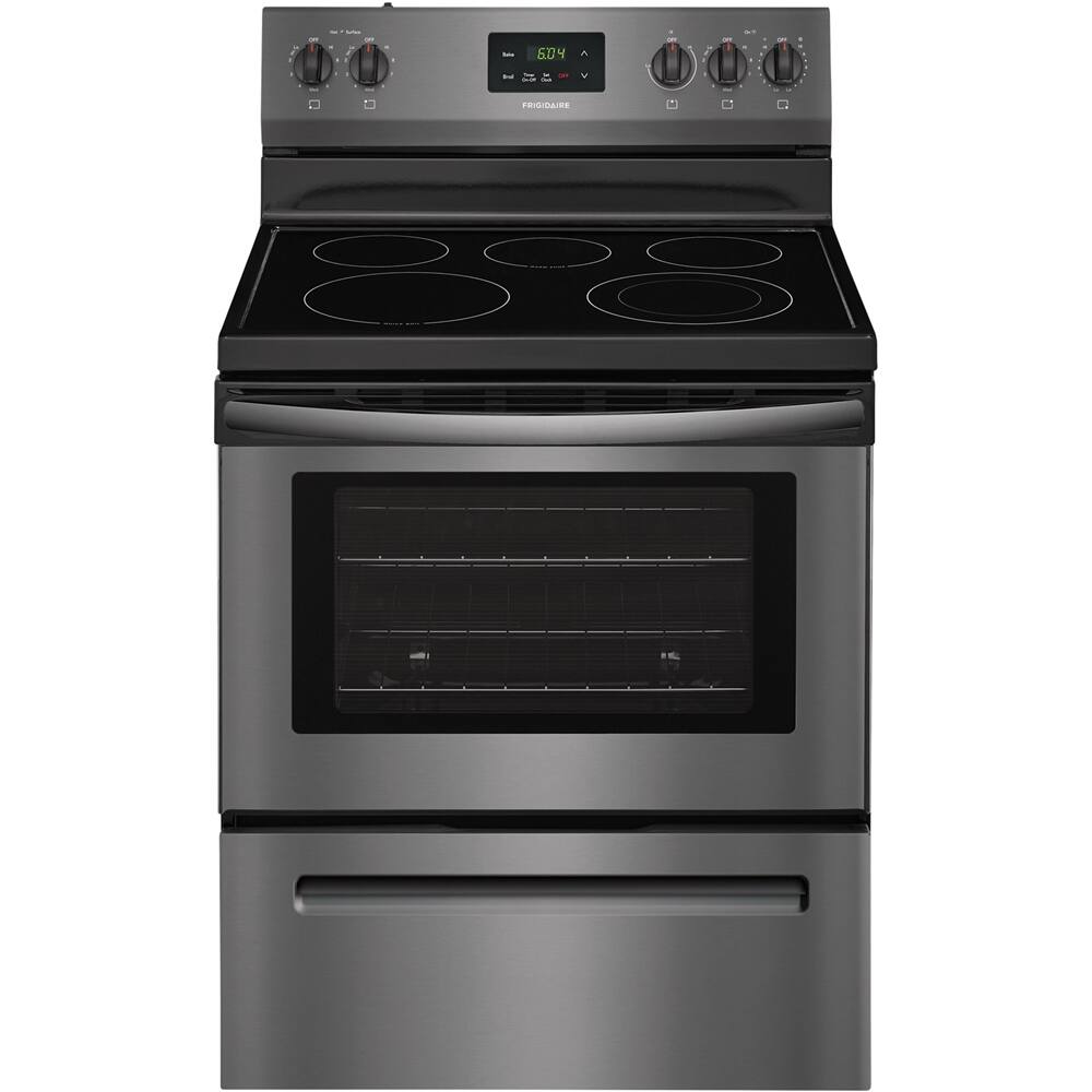 Best Buy: Frigidaire 4.9 Cu. Ft. Freestanding Electric Range Black ...