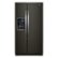 Front Zoom. Whirlpool - 20.6 Cu. Ft. Side-by-Side Counter-Depth Refrigerator - Black Stainless Steel.