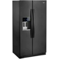 Angle. Whirlpool - 20.6 Cu. Ft. Side-by-Side Counter-Depth Refrigerator - Black.