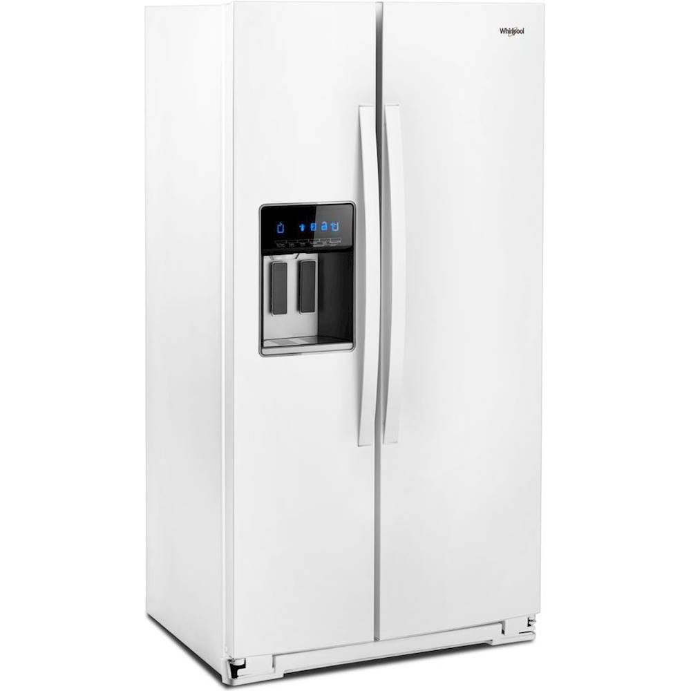 Angle View: Samsung - 17.5 cu. ft. 3-Door French Door Counter Depth Smart Refrigerator with Twin Cooling Plus - Stainless Steel