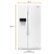 Alt View Zoom 1. Whirlpool - 20.6 Cu. Ft. Side-by-Side Counter-Depth Refrigerator - White.