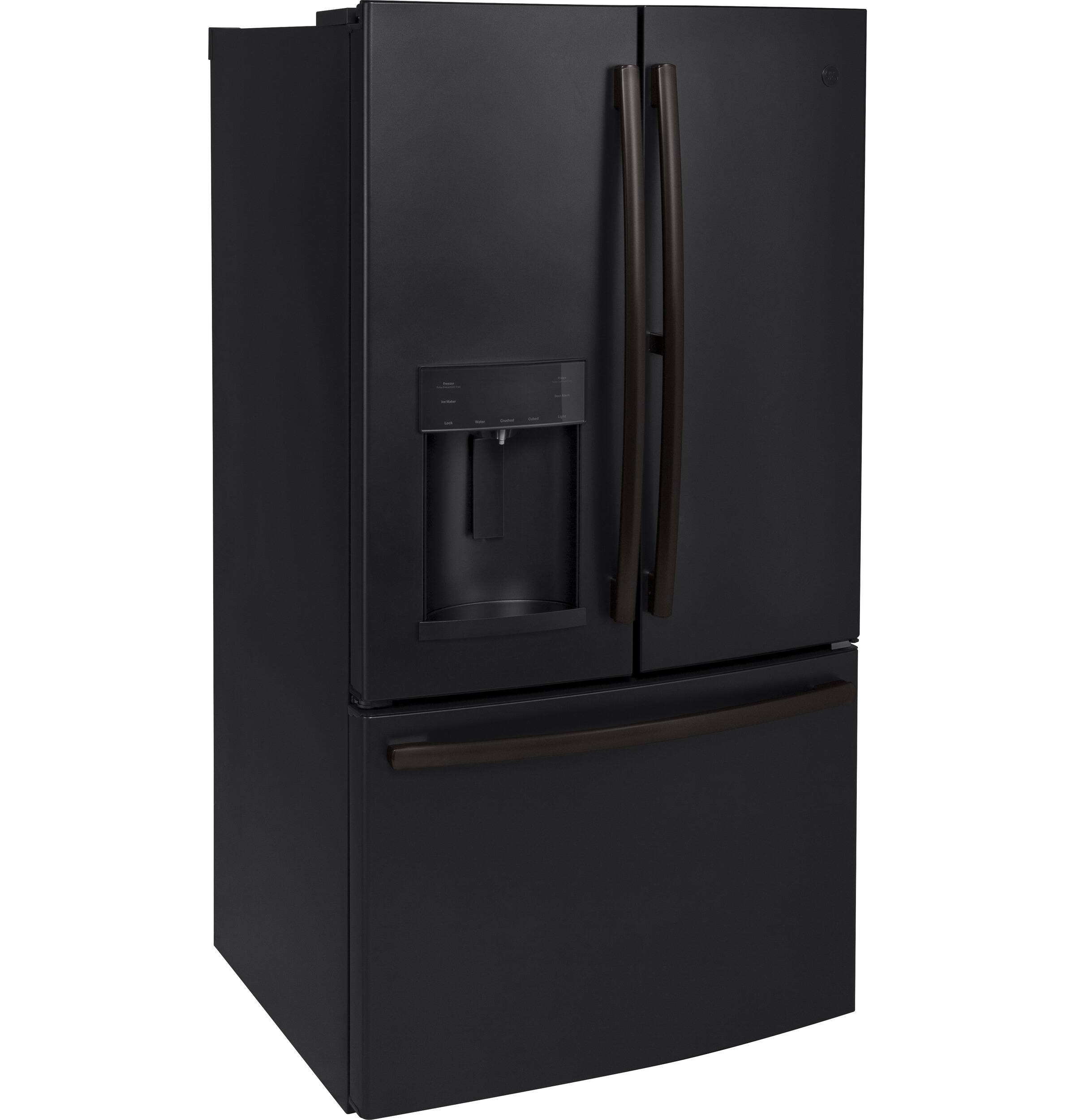 Alt View 13. GE - 27.7 Cu. Ft. French Door Refrigerator - Fingerprint resistant black slate.
