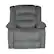Front. Relaxzen - Rocker Recliner with Massage, Heat and Dual USB - Gray.