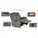 Alt View 15. Relaxzen - Rocker Recliner with Massage, Heat and Dual USB - Gray.