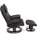 Alt View 11. Relaxzen - Massage Recliner with Lumbar Heat and Ottoman - Black.