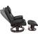 Alt View 12. Relaxzen - Massage Recliner with Lumbar Heat and Ottoman - Black.