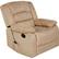 Angle. Relaxzen - Rocker Recliner with Massage, Heat and Dual USB - Beige.
