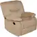 Angle. Relaxzen - Rocker Recliner Chair - Beige.